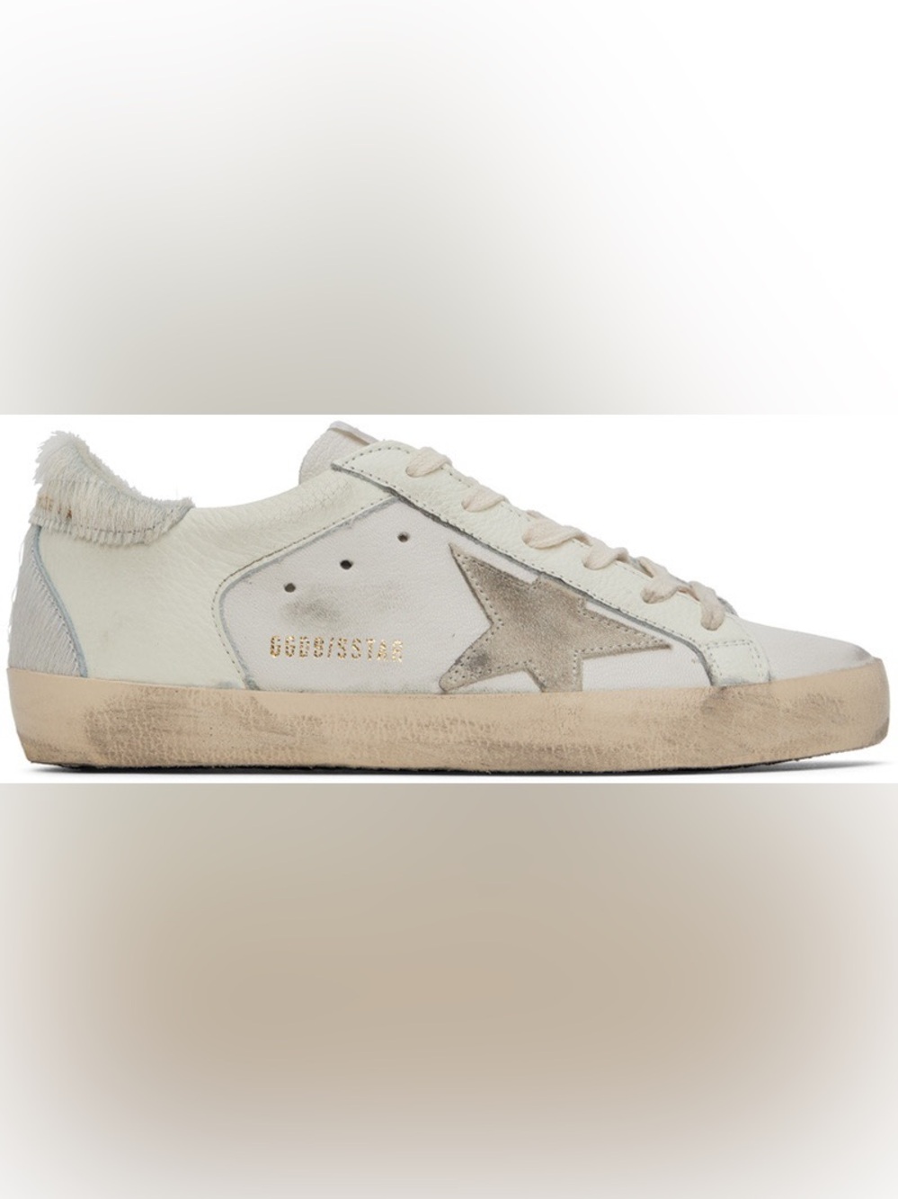 - Golden Goose White Super-Star Sneakers BT